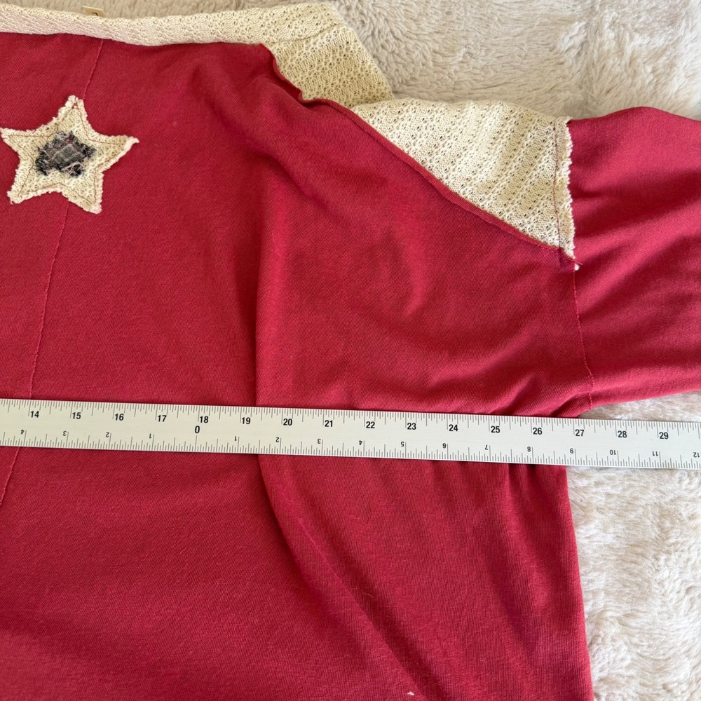 Indie Grunge Oversized Patchwork Star Distressed … - image 6